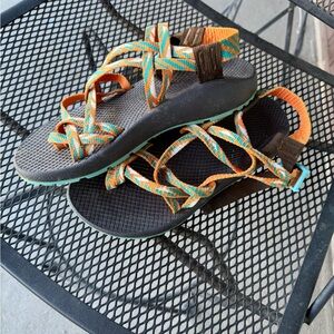 Chaco Women's Sandals - Orange and Teal